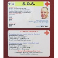 SOS Emergency card